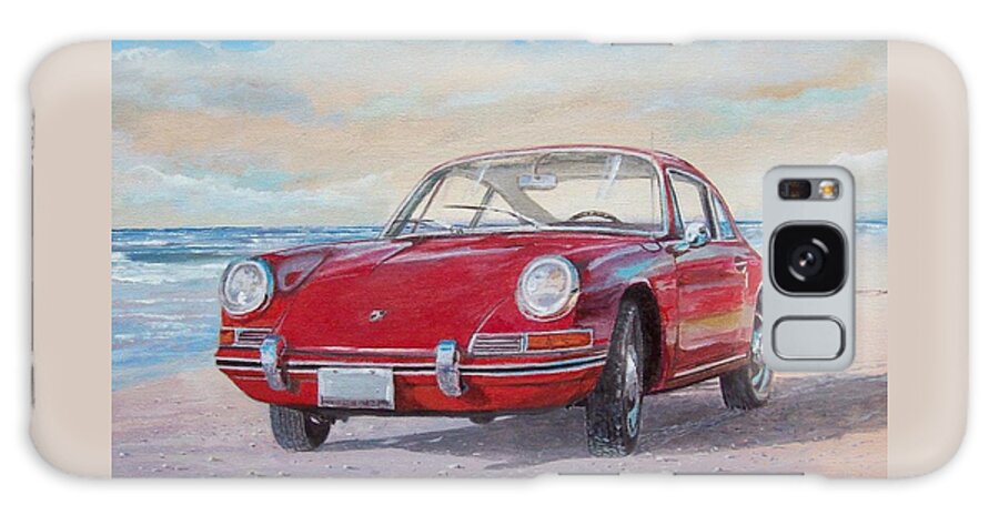 Classic Cars Paintings Galaxy Case featuring the painting 1967 Porsche 912 by Sinisa Saratlic