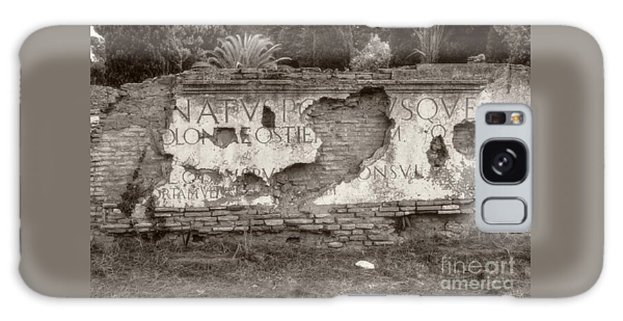 Italy Galaxy Case featuring the photograph Porta Romana in Sepia by Prints of Italy