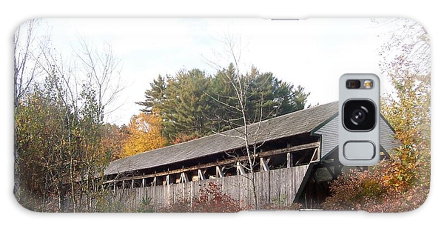 Parsonfield. Porter Galaxy Case featuring the photograph Porter Covered Bridge by Catherine Gagne