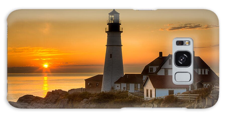 Clarence Holmes Galaxy S8 Case featuring the photograph Portland Head Light at Sunrise II by Clarence Holmes