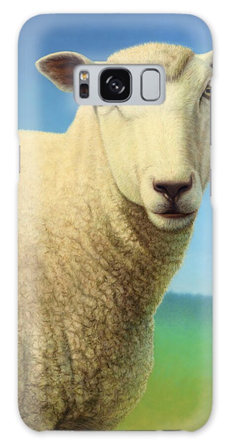 #faatoppicks Galaxy Case featuring the painting Portrait of a Sheep by James W Johnson