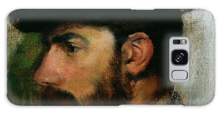 Portrait Of Henri Rouart Galaxy Case featuring the painting Portrait of Henri Rouart by Edgar Degas