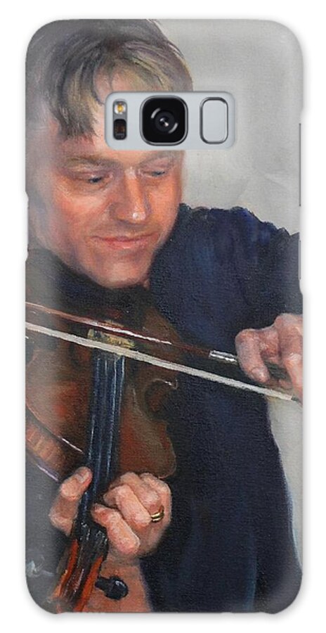 Portrait Galaxy Case featuring the painting Portrait of My Brother by Marian Berg