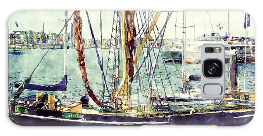 Portsmouth Galaxy Case featuring the photograph Portsmouth Harbour Boats by Claire Bull