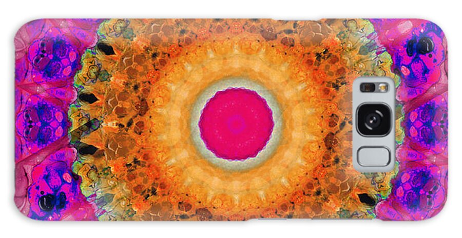 Kaleidoscope Galaxy Case featuring the painting Positive Energy 1 - Mandala Art By Sharon Cummings by Sharon Cummings