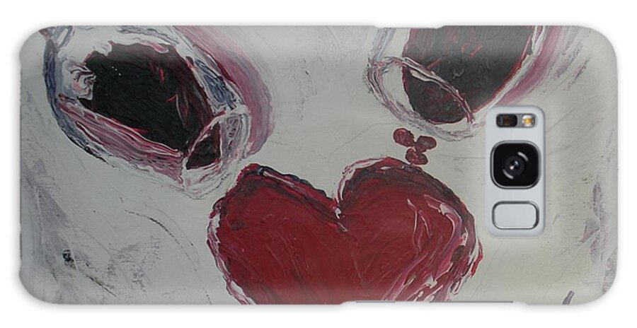 Wine Galaxy S8 Case featuring the painting Pour Your Heart Out by Lee Stockwell