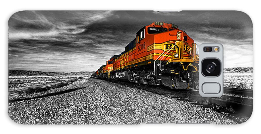 American Freight Train Galaxy Case featuring the photograph Power of the Santa Fe by Rob Hawkins