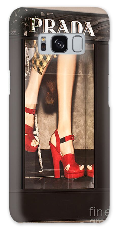 Prada Galaxy Case featuring the photograph Prada Red Shoes by Rick Piper Photography