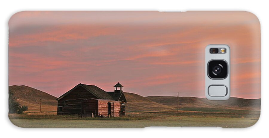 Landscape Galaxy Case featuring the photograph Prairie Schoolhouse by Bill Wiebesiek