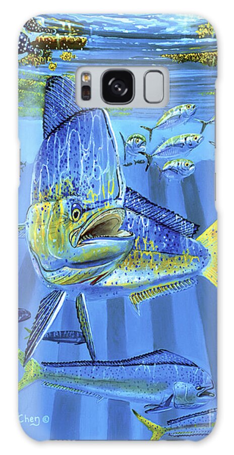 Dolphin Galaxy Case featuring the painting Predator Off0067 by Carey Chen