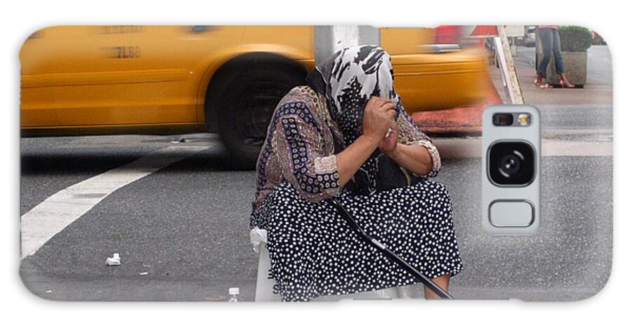 Homeless Woman Galaxy Case featuring the photograph NYC Privacy Please by Cleaster Cotton