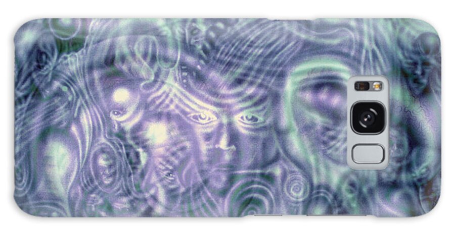 Dimensions Galaxy Case featuring the mixed media Projection Exhaled II by Leigh Odom