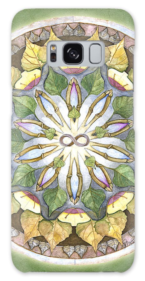 Mandala Art Galaxy S8 Case featuring the painting Prosperity Mandala by Jo Thomas Blaine