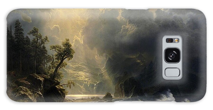 Albert Bierstadt Galaxy Case featuring the painting Puget Sound on the Pacific Coast #15 by Celestial Images