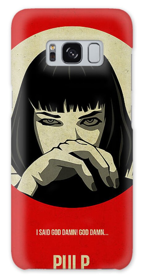 Pulp Fiction Galaxy Case featuring the painting Pulp Fiction Poster by Naxart Studio