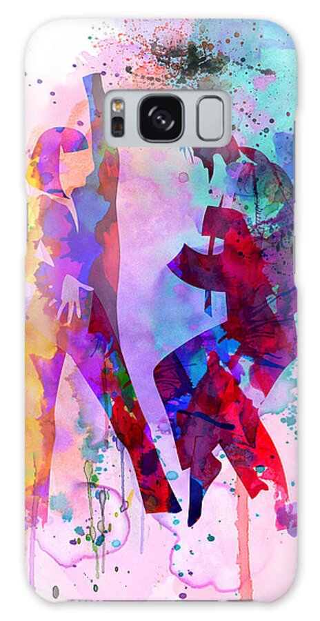 Pulp Fiction Galaxy Case featuring the painting Pulp Watercolor by Naxart Studio