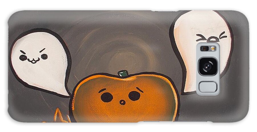 Pumpkin Galaxy Case featuring the painting Pumpkin Haunt by Marisela Mungia