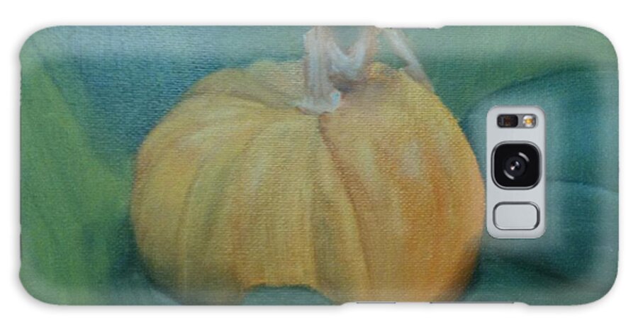 Pumpkin Galaxy Case featuring the painting Pumpkin by Sheila Mashaw