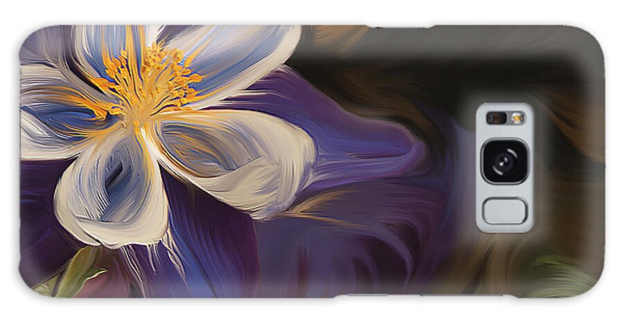 Flower Galaxy S8 Case featuring the photograph Purple Columbine by Wild Sage Studio Karen Powers