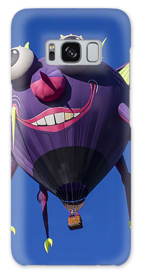 Purple People Eater Hot Air Balloon Galaxy Case featuring the photograph Purple people eater by Garry Gay