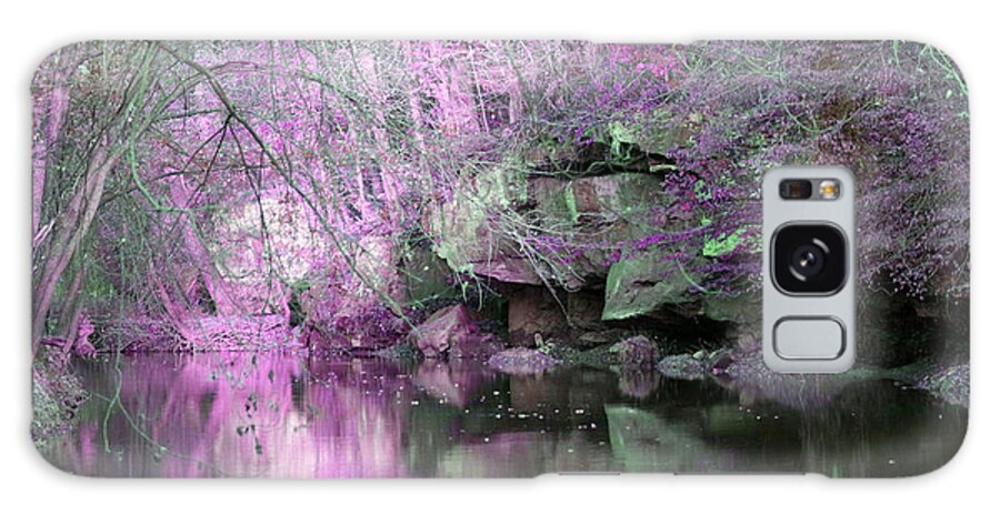Purple Galaxy Case featuring the photograph Purple Rock Reflection by Lorna Rose Marie Mills DBA Lorna Rogers Photography