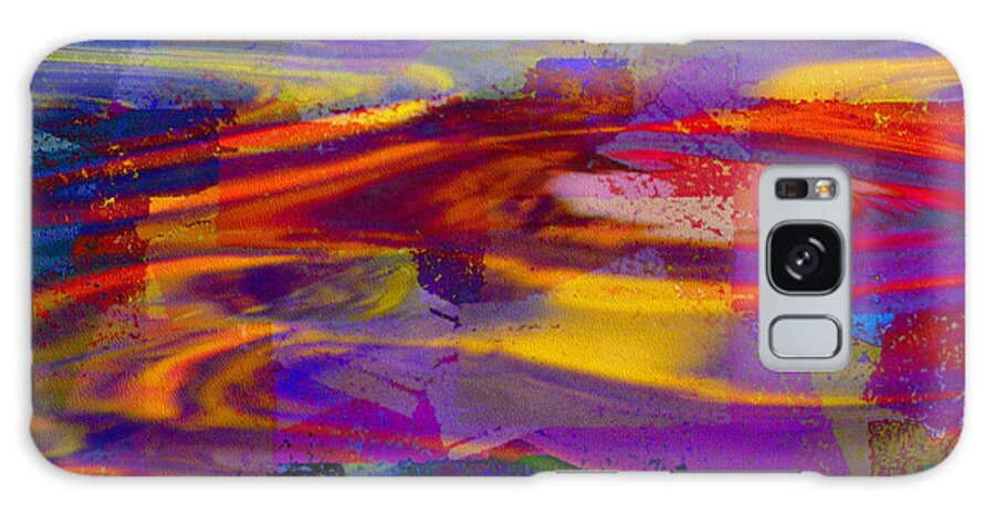 Abstract Galaxy Case featuring the photograph Purple Water by Keith Lyman