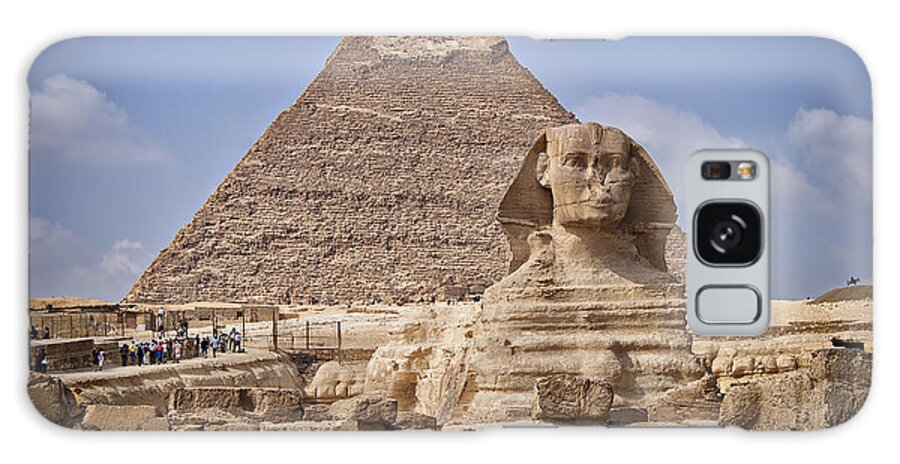 Egypt Galaxy Case featuring the photograph Pyramids and sphinx in Egypt by Sophie McAulay