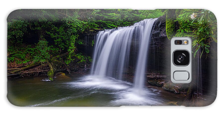 Martins Fork Creek Galaxy Case featuring the photograph Quadrule falls summer by Anthony Heflin