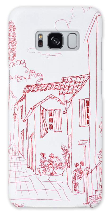 Architecture Galaxy Case featuring the photograph Quaint Village Of Speracedes, Grasse by Richard Lawrence
