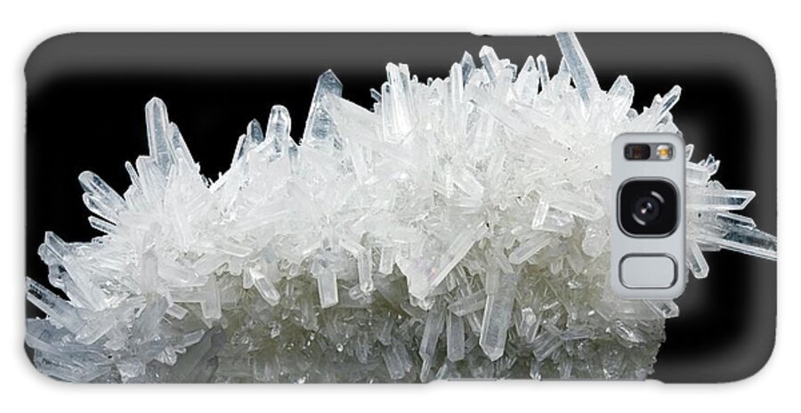 Quartz Galaxy Case featuring the photograph Quartz Crystals by Pascal Goetgheluck/science Photo Library