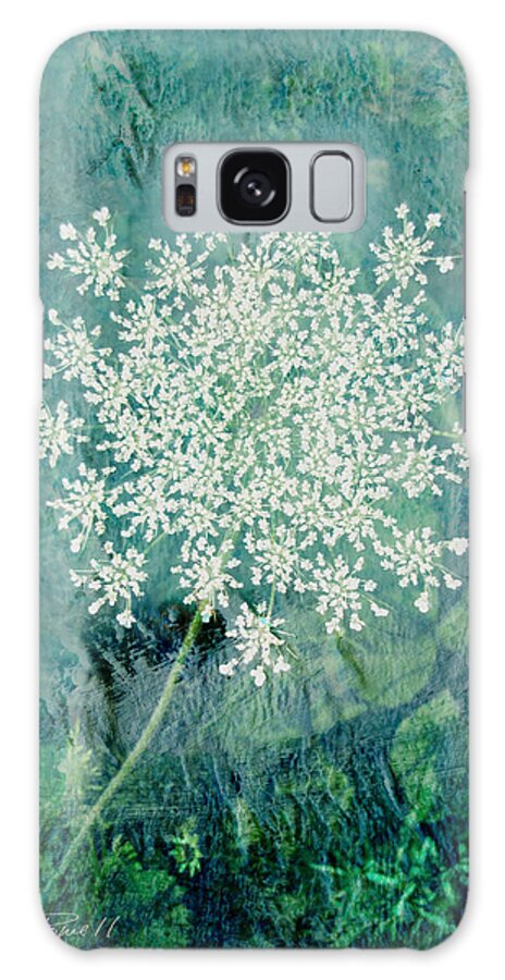 Flower Galaxy Case featuring the digital art Queen Anne's Lace by Ann Powell