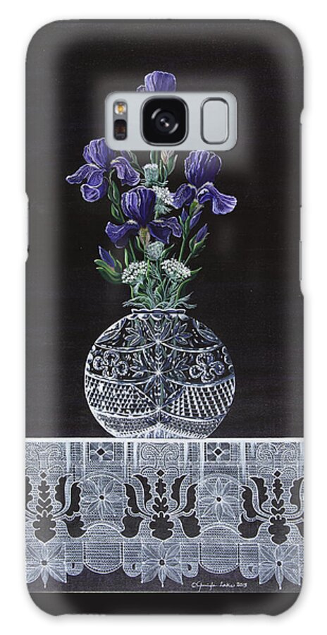 Lace Galaxy Case featuring the painting Queen Iris's Lace by Jennifer Lake