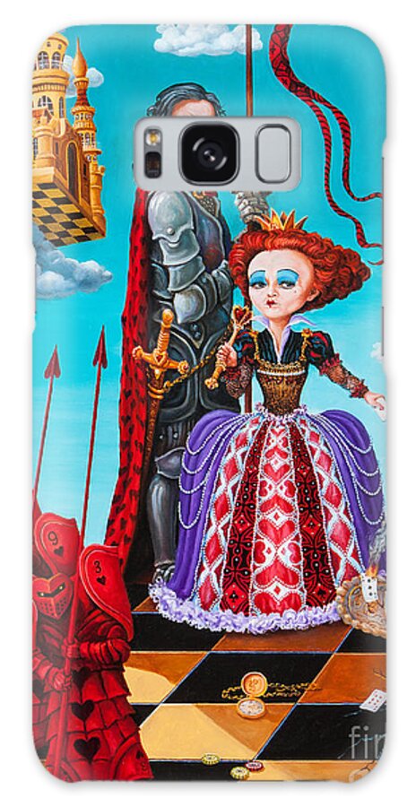 Figurative Galaxy S8 Case featuring the painting Queen of Hearts. Part 1 by Igor Postash