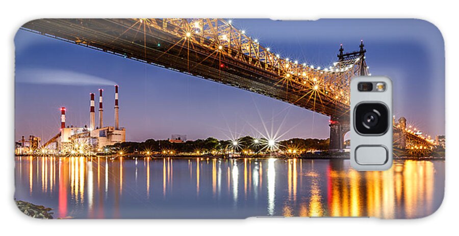 America Galaxy Case featuring the photograph Queensboro Bridge by Mihai Andritoiu