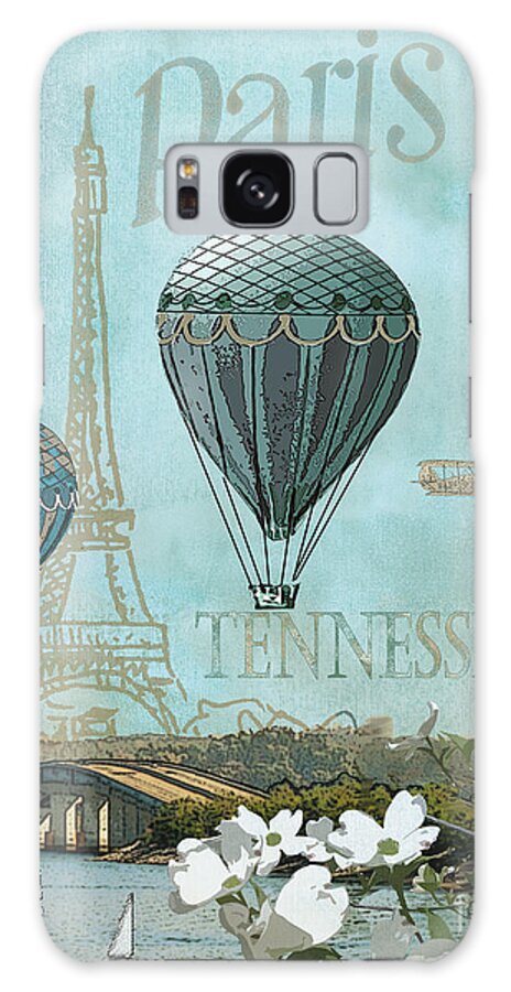Eiffel Tower Galaxy S8 Case featuring the mixed media Racing by Lee Owenby