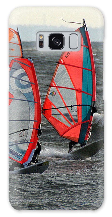 Water Galaxy Case featuring the photograph Racing with Wind by William Selander