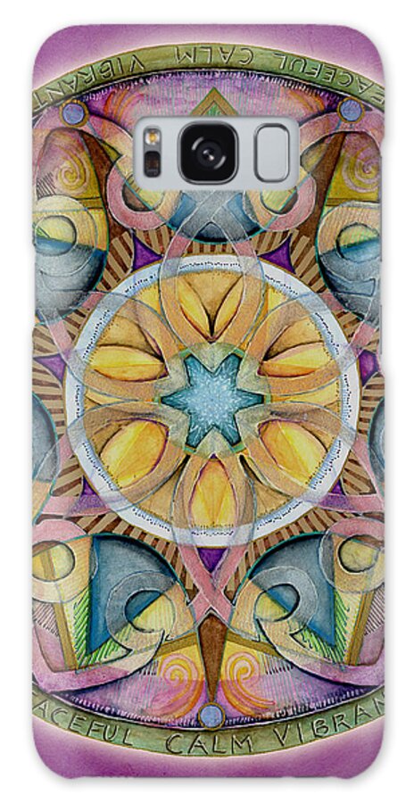 Mandala Art Galaxy S8 Case featuring the painting Radiant Health Mandala by Jo Thomas Blaine