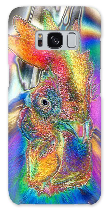 Rooster Galaxy Case featuring the photograph Radiant Rooster by Patrick Witz