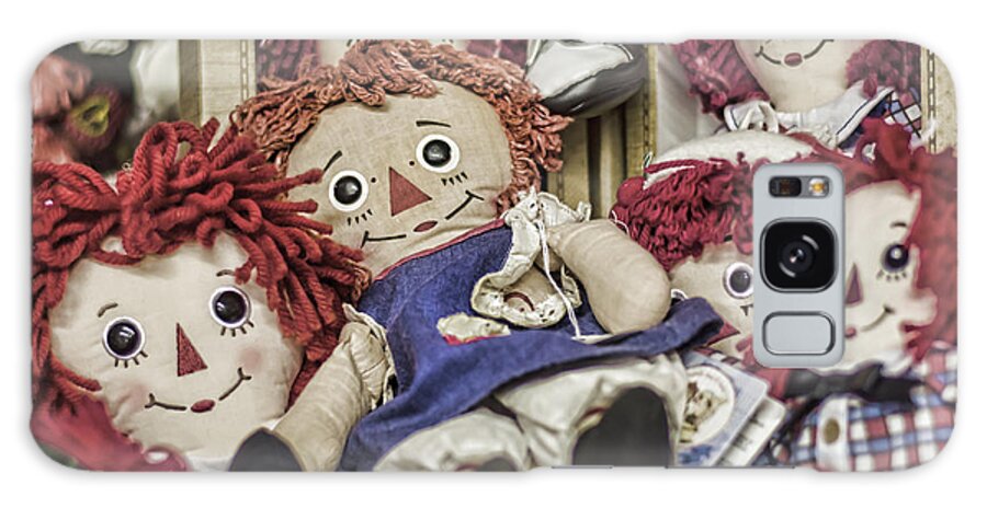Raggedy Ann And Andy Galaxy Case featuring the photograph Raggedy Ann and Andy by Heather Applegate
