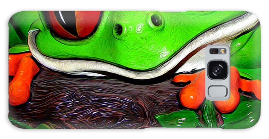 Frog Galaxy Case featuring the photograph Rain Forest Frog by John Haldane