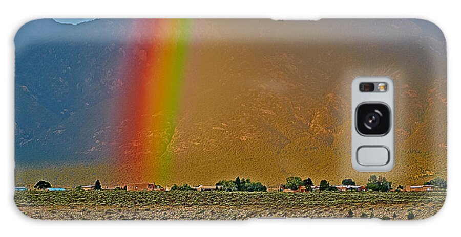 Rain Galaxy Case featuring the photograph Rainbow by Charles Muhle