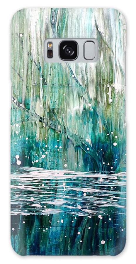 Rain Galaxy Case featuring the painting Rainy Day by Tia McDermid