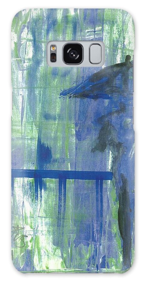 Abstract Galaxy S8 Case featuring the painting Rainy Thursday by PJ Lewis