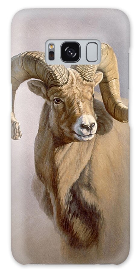 Wildlife Galaxy Case featuring the painting Ram Portrait by Paul Krapf