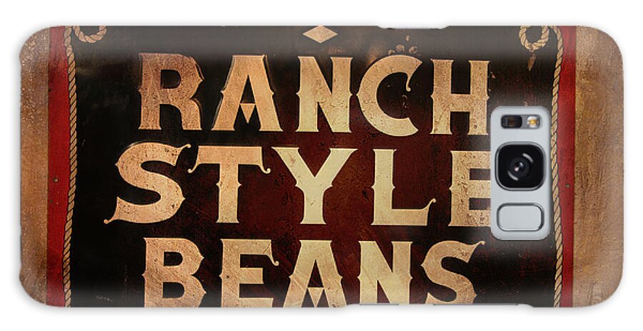 Tin Advertisement Galaxy Case featuring the photograph Ranch Style Beans by Toni Hopper