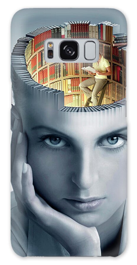 Book Galaxy Case featuring the photograph Reading And Memory by Smetek/science Photo Library