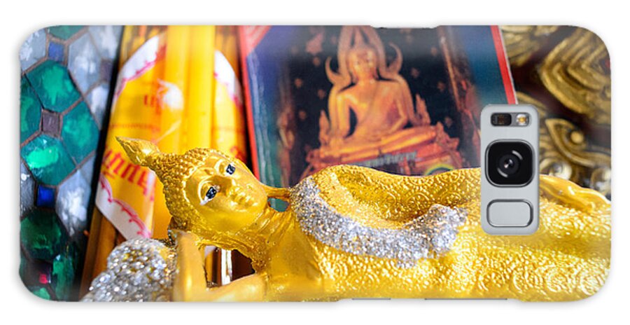 Buddha Galaxy Case featuring the photograph Reclining Buddha by Dean Harte