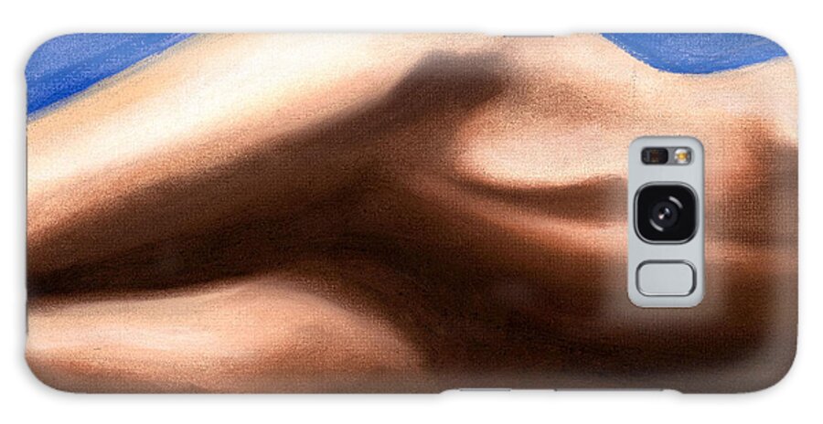 Nude Galaxy Case featuring the painting Reclining Nude by Michael Foltz