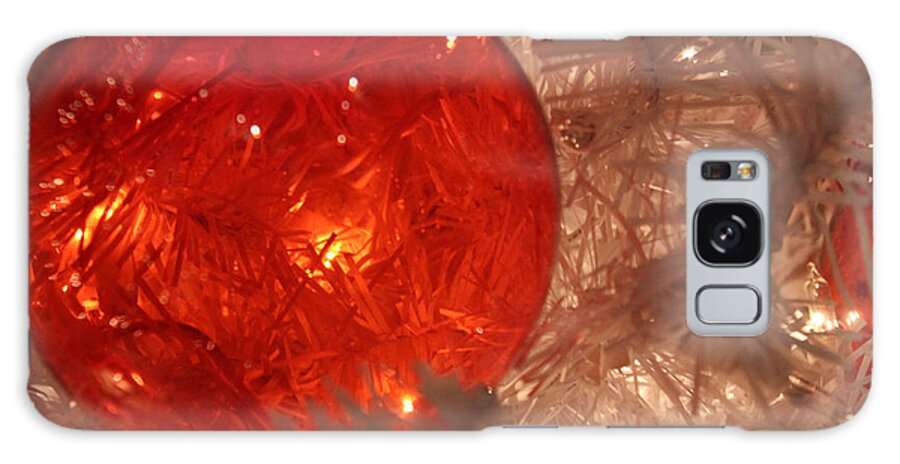 Red Ornament Galaxy Case featuring the photograph Red Christmas Ornament by Lynn Sprowl