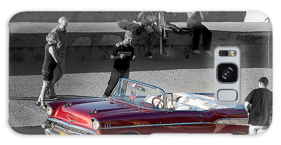Cuba Galaxy Case featuring the photograph Red Convertible II by Patrick Boening